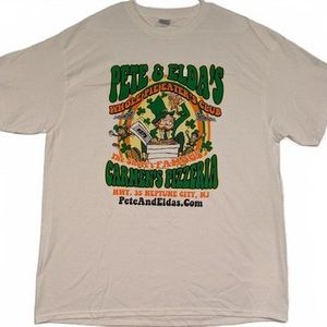 Pete And Eldas Carmens Pizzeria Whole Pie Eaters Club Graphic T Shirt Mens XL