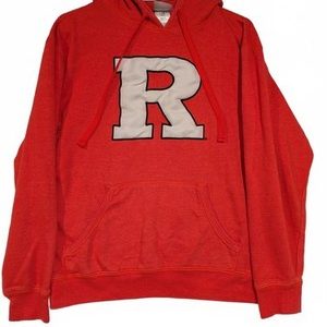 Knights Apparel Rutgers Hoodie Red Pullover Mens Size Large