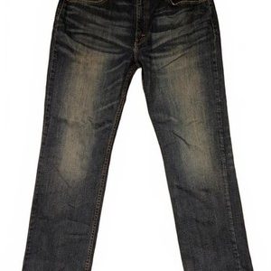 Levis 514 Straight Leg Blue Denim Jeans WaterLess Stretch Mens 35x30