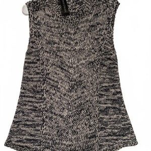 White House Black Market Sleeveless Knit Sweater High Neck Womens Medium
