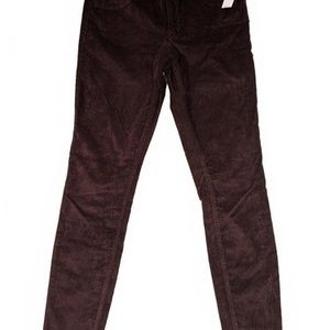 Old Navy Rockstar Super Skinny Mid-Rise Brown Corduroy Pants 8 Tall 31x31