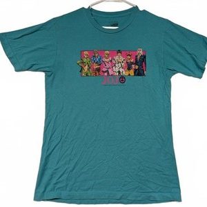 JoJo's Bizarre Adventure Circus T-Shirt – Graphic Teal Mens Medium 100% Cotton