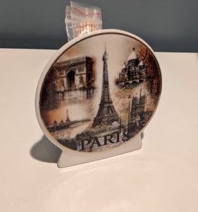 Paris France Souviner Toothpick Holder