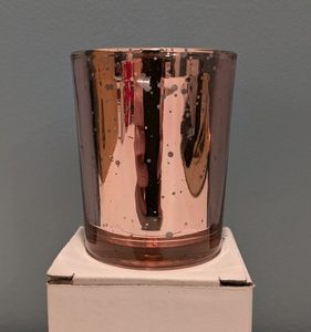 Just Artifacts Votive Candle Holder Speckled Rose Gold Pink Set Of 18