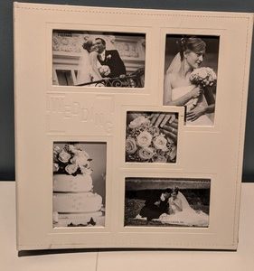 12-12.jpg 5-Up Collage Frame Sewn Embossed Photo Album -Ivory Unused