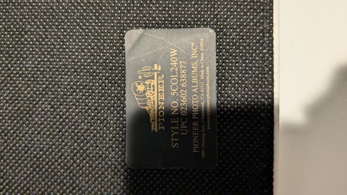 5-Up Collage Frame Sewn Embossed Photo Album -Ivory Unused - Image 4