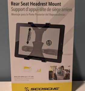 Scosche Rear Seat Headrest Mount For Tablets Open Box