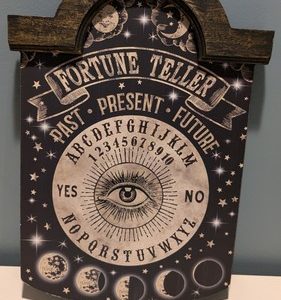 Fortune Teller Wood Wall Hanging Decoration  Past Present Future Moons  Ashland
