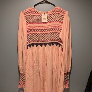 Free People Late Night Picnic Dress in Pink XS