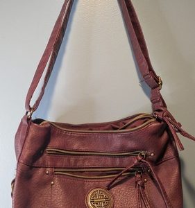 Stone & Co Crossbody Purse Wine Red