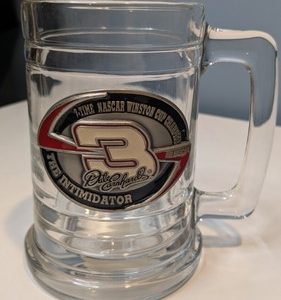Dale Earnhardt Sr. Beer Mug Glass The Intimidator #3 Winston Cup 2001 Nascar 