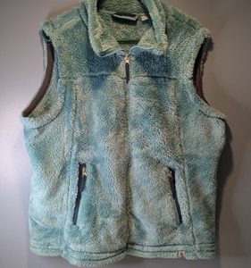 Free Country Jade Mist Alpine Butter Pile Zip-Up Vest Size XL