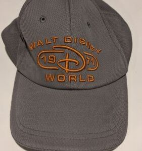 Disney Parks Gray Orange Walt Disney World 1971 Baseball Cap Hat