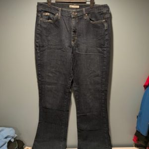 Lee Relaxed Bootcut Denim Jeans Women's 14M Dark Blue