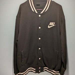 Nike x Sportswear Authentic Varsity Jacket Black/White Men Size XL