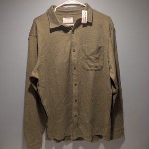 New Old Navy Men's Green Longsleeve Button Large Tall
