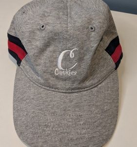 Cookies Hat - Side Stripes - Grey