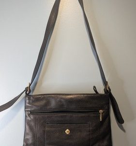 Stone & Co Black Soft Leather Purse 13x10x4 Inches