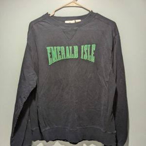 Emerald Isle Long Sleeve Sweater Blue Green Unisex