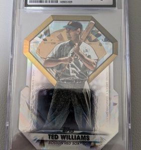 2022 Topps Diamond Greats Die-Cuts Ted Williams Baseball Card #DGDC6 CSG 9