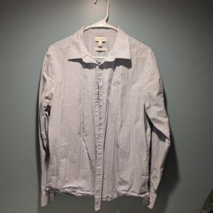 Calvin Klein Men’s Large Checkered Longsleeve Button Down Shirt