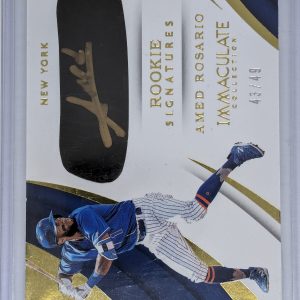 2018 Immaculate Amed Rosario Rookie Auto 43/49 mets!