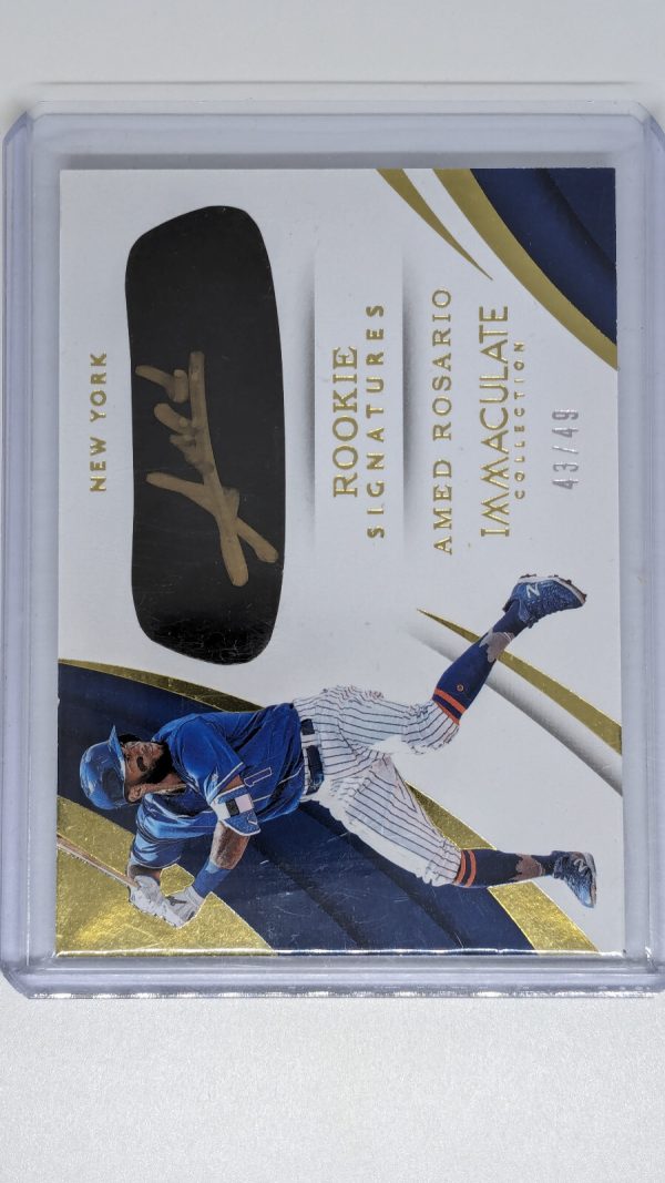 2018 Immaculate Amed Rosario Rookie Auto 43/49 mets!