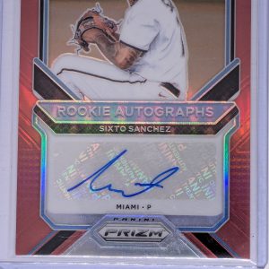 2021 Panini Prizm #RA-SX Rookie Auto Sixto Sanchez RED Prizm Auto RC /99