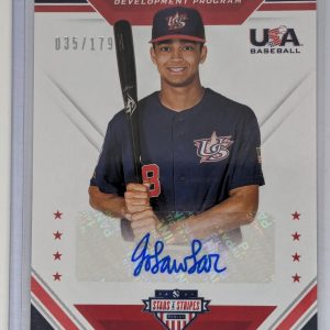 2020 PANINI STARS & STRIPES JORDAN LAWLAR 2021 # 1 DP DIAMONDBACKS AUTO SP /179