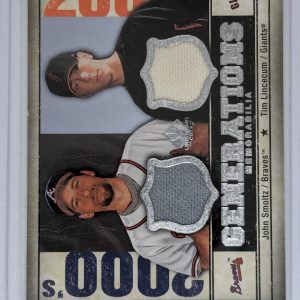 2008 SP Legendary Cuts John Smoltz & Tim Lincecum Jersey Card #GEN-SL
