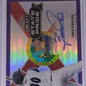 2017 Leaf Draft State Pride Blue Auto 2/15 Zack Collins #SP-ZC1 White Sox