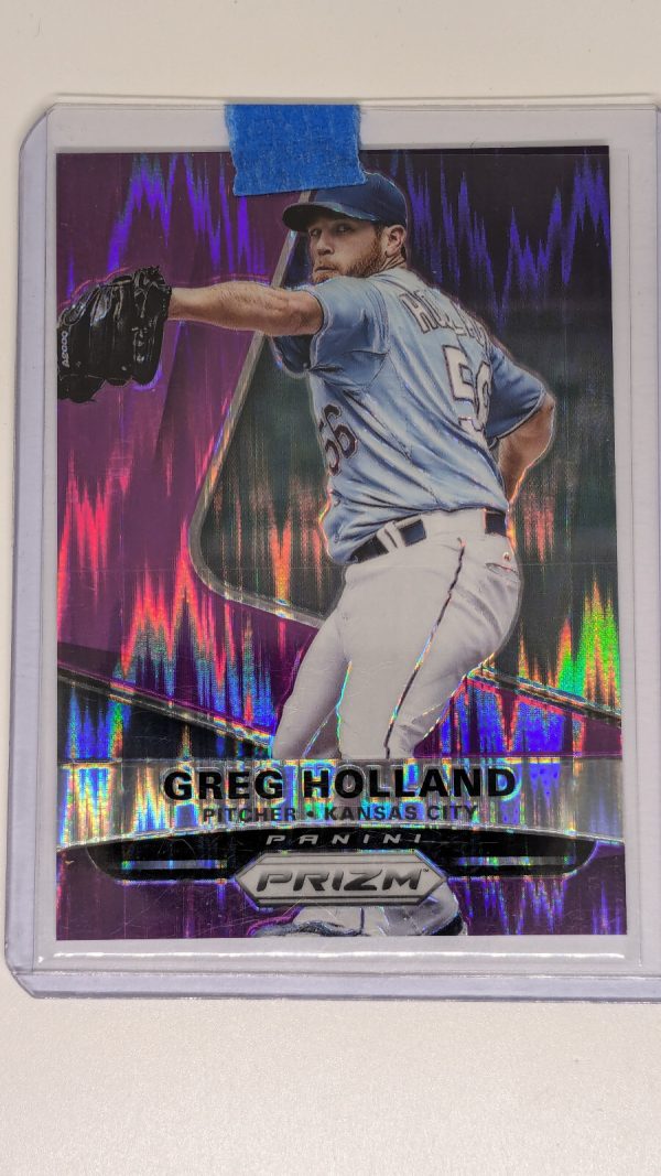 2015 Panini Prizm Purple Flash Prizm /99 Greg Holland #10 - Image 2