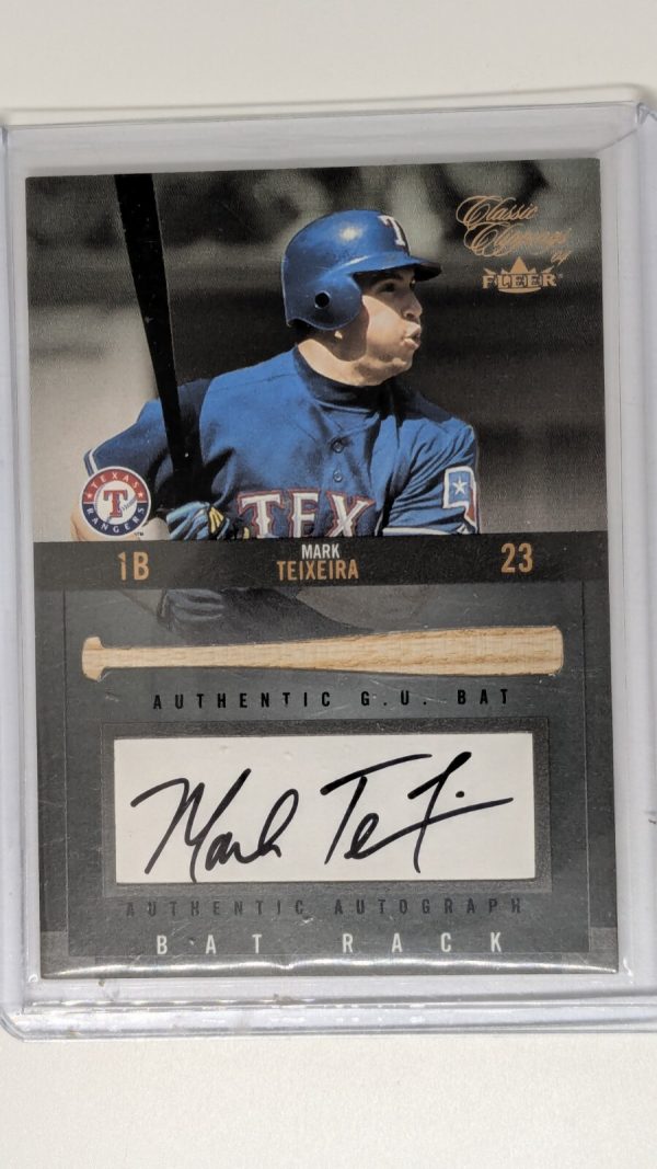 2004 fleer mark teixeira bat rack bra-mt /75