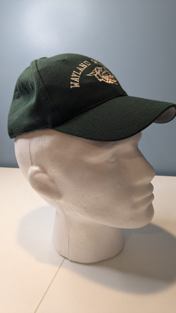 Wayland Wildcats Green Small Medium Fitted Hat - Image 5