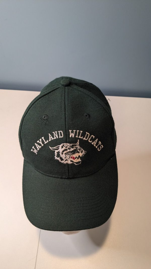 Wayland Wildcats Green Small Medium Fitted Hat - Image 10
