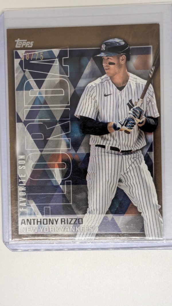 2023 Topps Favorite Sons Gold #FS-11 Anthony Rizzo /75