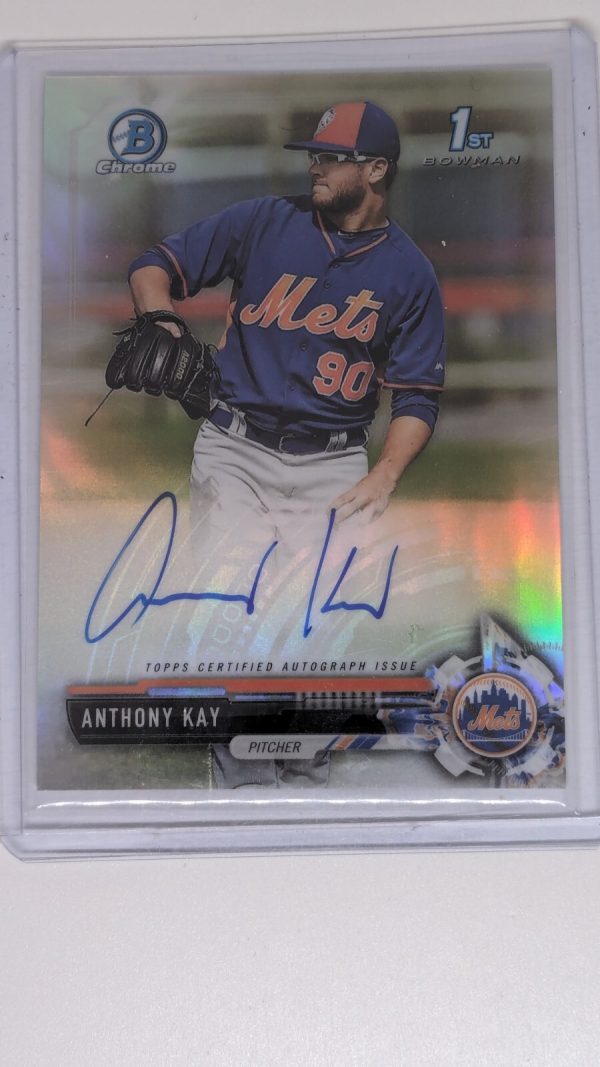 ANTHONY KAY 2017 Bowman Chrome Refractor Auto /499 1st