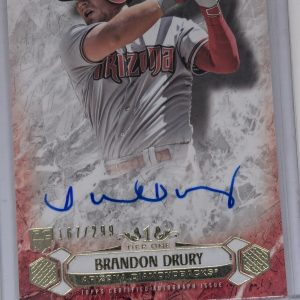 2016 Topps Tier One Breakout Auto /299 Brandon Drury #BOA-BD Rookie Auto RC