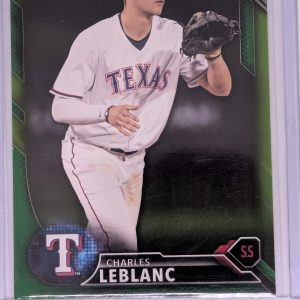 2016 Bowman Chrome 1st Charles Leblanc #BDC-103 Texas Rangers RC Green /99