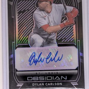 Dylan Carlson 2021 Chronicles Obsidian Purple Rookie Auto #’d /99 O-DC Rc