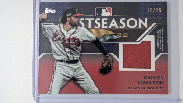 2023 topps ppr-ds dansby swanson postseason performance relic /25