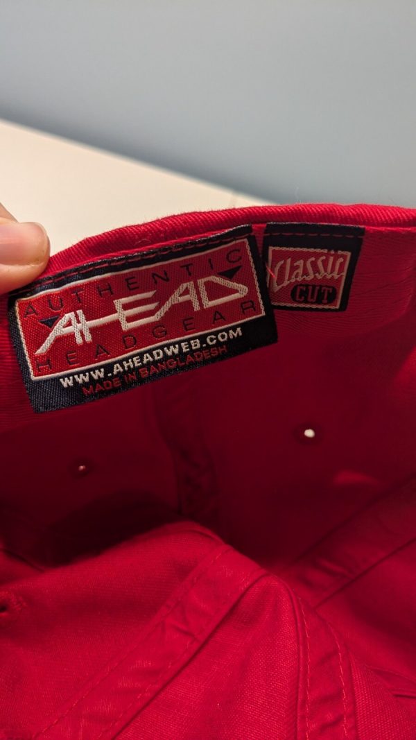 AJGA Red Baseball Hat AHEAD - Image 2