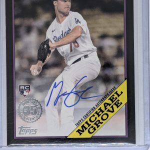 2023 Topps Series 1 Black 1988 Autograph Card #88BA-MG Michael Grove RC #'d/199