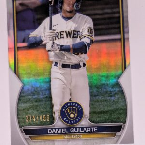 DANIEL GUILARTE * 2023 1ST BOWMAN CHROME SILVER REFRACTOR RC # 499