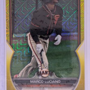 Marco Luciano - 2023 Bowman Chrome Mojo Refractor #BCP-176 Giants /75 Gold