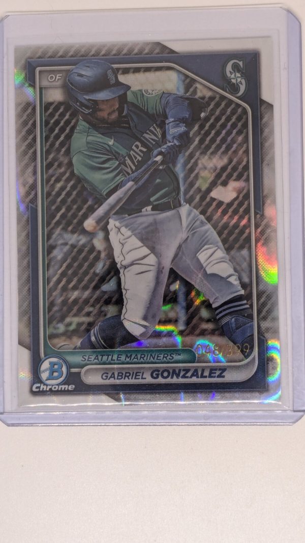 2024 Bowman Chrome Raywave Gabriel Gonzalez /399 Seattle Mariners