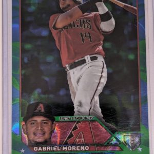 Gabriel Moreno 2023 Topps Chrome Update USC36 Green Blue Refractor SP RC /125