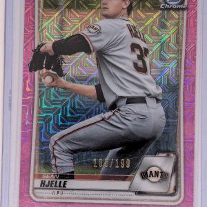 2020 Bowman Chrome Magenta Mojo Sean Hjelle /199 San Francisco Giants #215