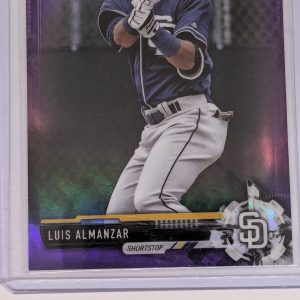 2017 1st Bowman Chrome LUIS ALMANZAR PURPLE REFRACTOR /250 Padres Prospect