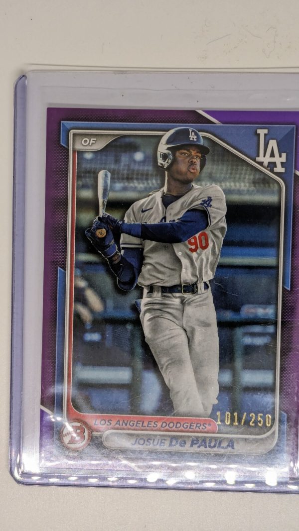 2024 Bowman #BP-12 Josue De Paula Prospects Purple #/250